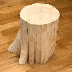 Hinoki  Wood  Stool  No.581 2枚目の画像