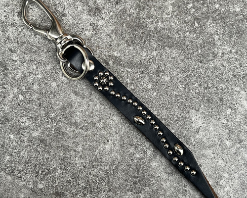 ホーウィンクロムエクセル キーホルダー キーリング スタッズ 茶芯