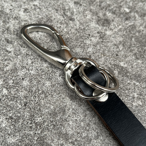 ホーウィンクロムエクセル キーホルダー キーリング スタッズ 茶芯