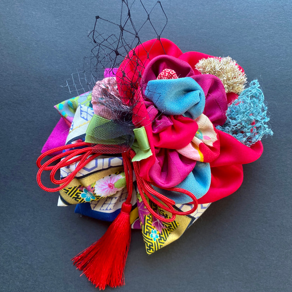 七五三 七五三髪飾り ヘッドドレス 着物髪飾り リメイク髪飾り