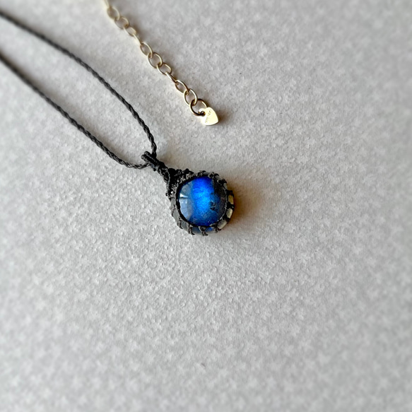 ☆ご確認用マクラメネックレス ラブラドライト・ムーンストーン マクラメネックレス | stone JOJO