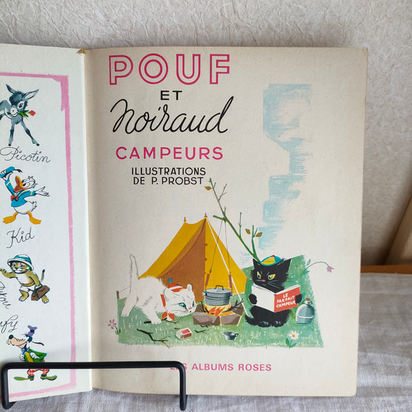 【アンティーク絵本】Pouf et Noiraud campeurs, 1954 3枚目の画像