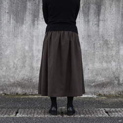 【即納】コットンビエラ スカート（ダークブラウン）丈65cm Sサイズ 茶色 ブラウン 5枚目の画像