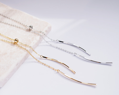 ラリエットタイプネックレス　ゴールド Cream dot. 【全品送料無料⇒11月5日23：59迄】ネックレス タイ