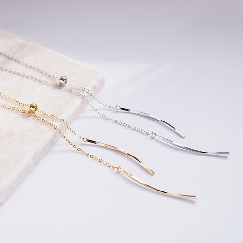 ラリエットタイプネックレスゴールド