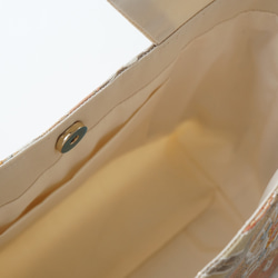 [蜀江花冠花鳥圖案金絲 Obi 重製手提袋] 非常適合日常使用、婚禮、派對和特殊場合。 第7張的照片