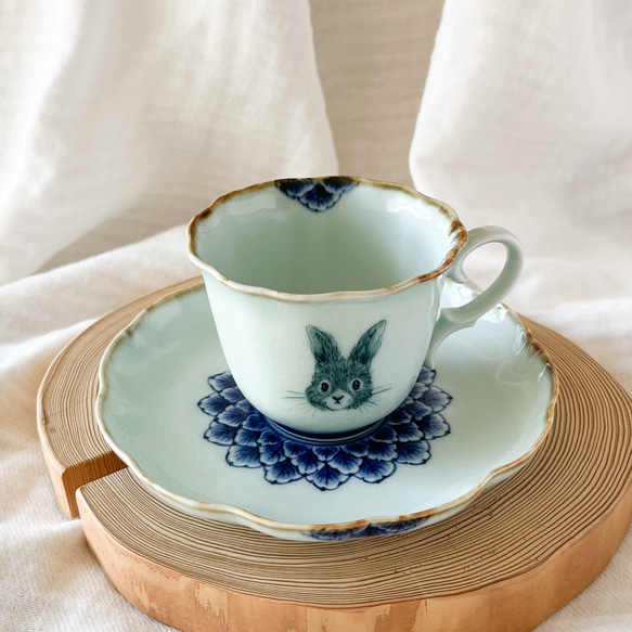 cup & saucer.   rabbit 4枚目の画像