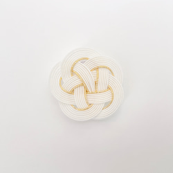 受注制作】水引梅結びのブローチ ブローチ rabbitomato 通販 17298689