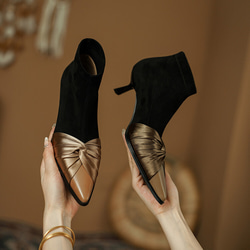 24 新款女士柔軟真皮鞋高跟鞋 22 公分-25 公分 #903⭐免運費⭐ 第1張的照片
