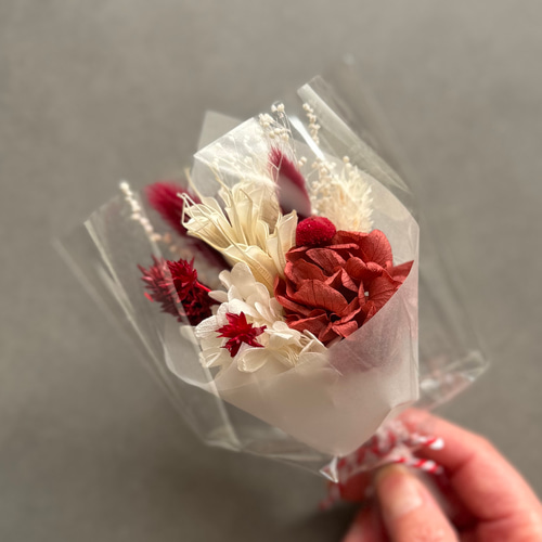 再販まつり2025》 miniミニブーケ プリザーブドフラワー 結婚式 席札