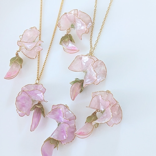 スイートピー❀プリンセスネックレス ネックレス・ペンダント 彩り千桜 