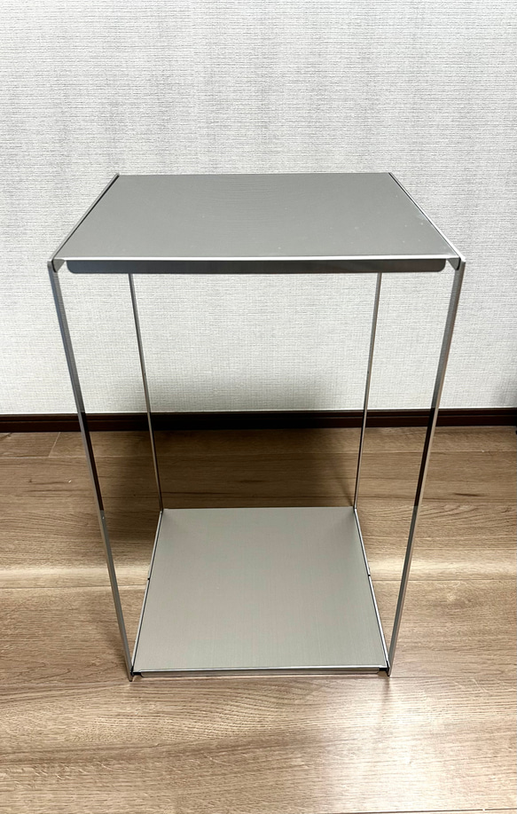 ミニマルサイドテーブル/コーヒーテーブル　ステンレス製 5枚目の画像
