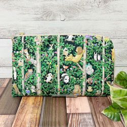 気まぐれSALE ユキエモン　限定生地　在庫限り　16cmファスナーポーチ e61ff956d4d36723b71175f264a5c8