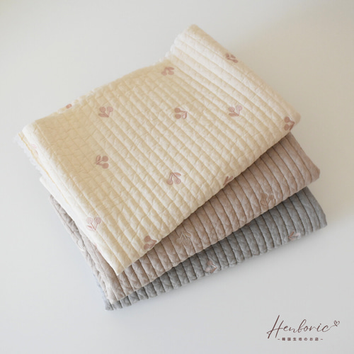 Bonpoint - さくらんぼ柄刺繍キルティング 楽天市場】キルティング 生地 オックス スモーキー チェリー