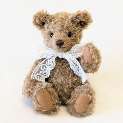 ミルクティー色のくまま。|テディベア こぐま 23cm ぬいぐるみ