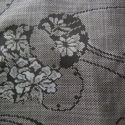 泥大島　雪輪文様のチュニック　着物リメイク 7枚目の画像