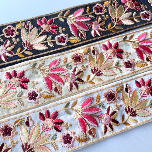 楽天市場】【アウトレット】インド刺繍リボン 19cm×約4.5cm