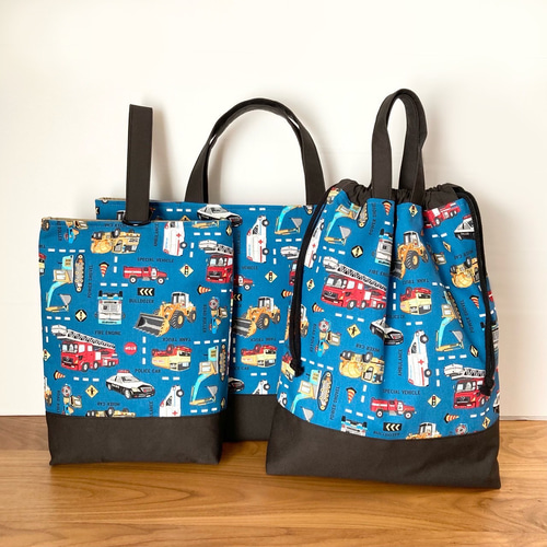 2(^^)chi♡入園入学グッズ 入園入学2点セット＃23-08シック系 レッスンバッグ Chiseng