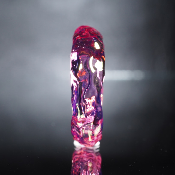 ガラスの氷　Pink Gold Ring　【YASUDA GLASS】 6枚目の画像