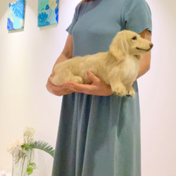 受注製作》羊毛フェルト ダックスフンド 額入り オーダー 羊毛フェルト