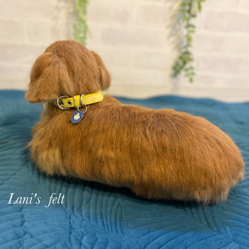 オーダー 犬 ダックス 羊毛フェルト 世界でたった一つ♡たまには抱っこ