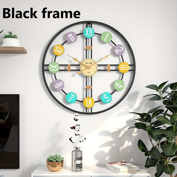 壁掛け 時計 ユニーク 中空デザイン 静音 アナログ おしゃれ かわいい 掛け時計 ウォール クロック cht-1546 6枚目の画像