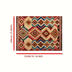 カーペット  モロッコ調 モロッカン おしゃれ かわいい エスニック柄 絨毯 フロアマット ラグ cht-1552 6枚目の画像
