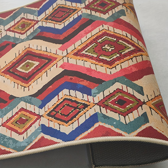 カーペット  モロッコ調 モロッカン おしゃれ かわいい エスニック柄 絨毯 フロアマット ラグ cht-1552 9枚目の画像