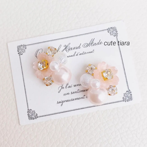 春◇大人可愛い◇桜ピンクパールピアス イヤリング ピアス（その他 