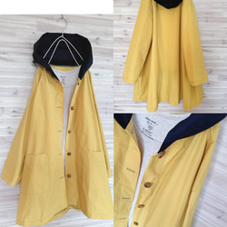a.myuミモザ淡い黄色オーバーサイズのコートジャケット 3枚目の画像