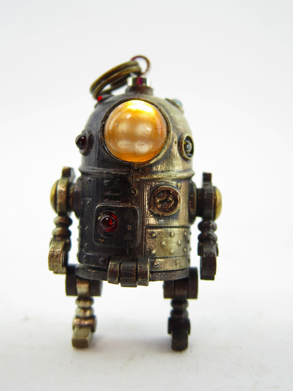 ちびろぼさんはんぶんこ　しろくろ（黒化銅、洋白）