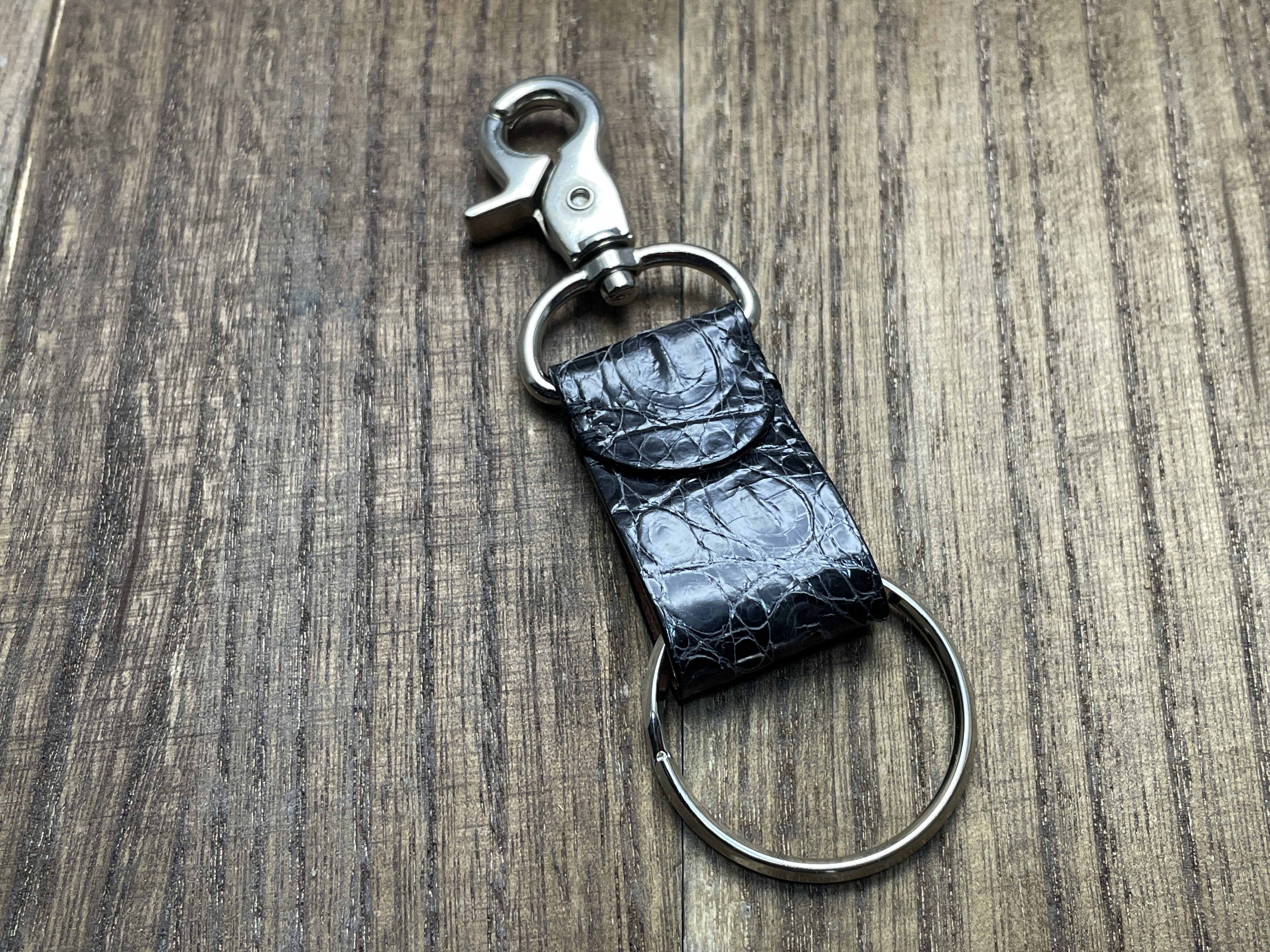 クロコダイルのナスカン型ミニキーホルダー