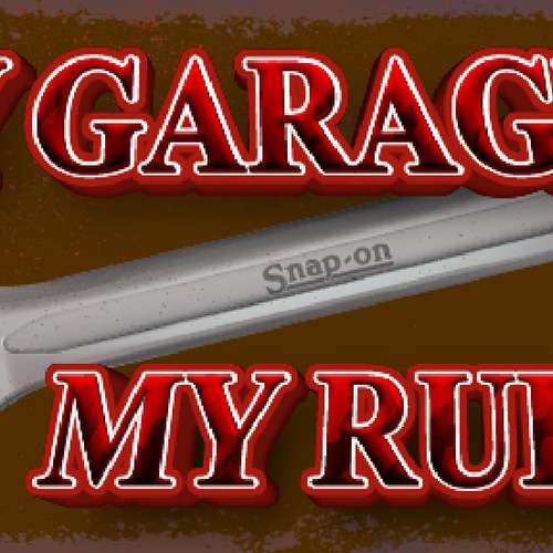 My Garage My Rules ガレージ 看板 置物 雑貨 ライトBOX My Garage My Rules マイガレージ マイルール ガレージ カー