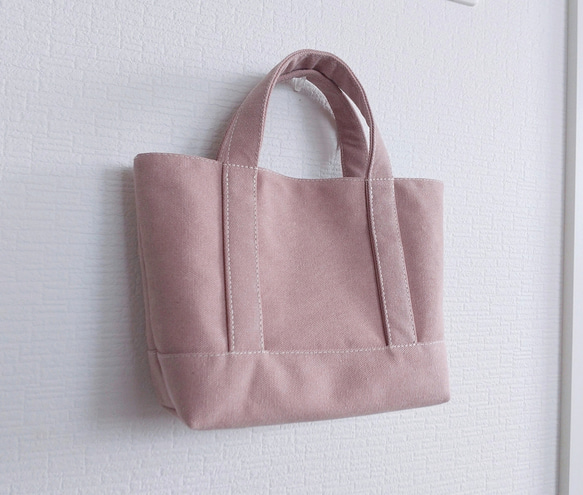 サーモンピンク帆布のbag 6枚目の画像