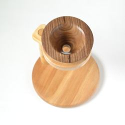 25%offクーポン(条件あり)/木製コーヒードリッパースタンド/一点物/セラピストが作る木工品 #0078 4枚目の画像