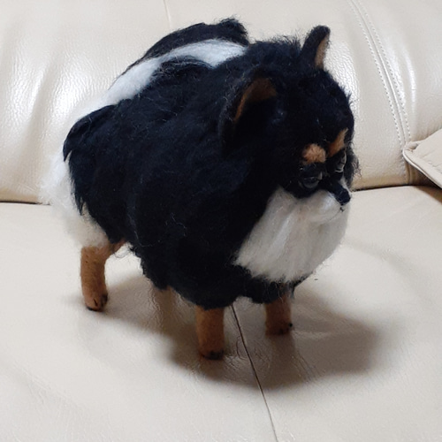 羊毛フェルト 黒ポメラニアン 羊毛フェルト Kingこうた 通販 17301195