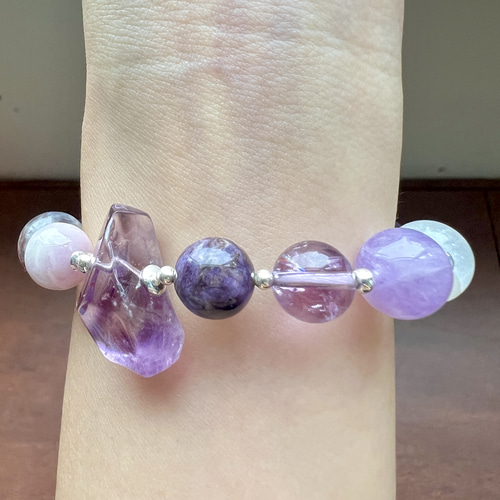 Crown(第7チャクラ)ブレスレット17cm