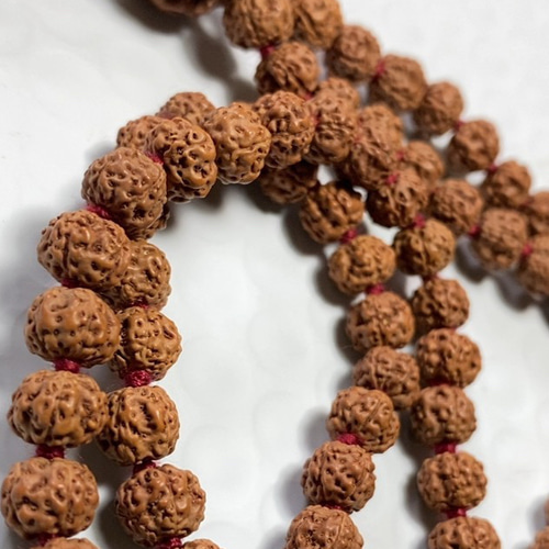 鼻付きガネーシャ】4面＆5面☆108粒マーラー ネックレス