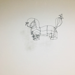 ワイヤーアート　ワイヤークラフト  トイプードル　プードル　犬　いぬ　イヌ 11枚目の画像