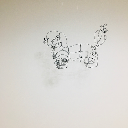 ワイヤーアート ワイヤークラフト トイプードル プードル 犬 ワイヤーアート ワイヤークラフト トイプードル プードル 犬