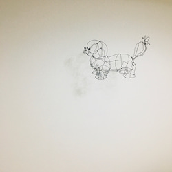 ワイヤーアート　ワイヤークラフト  トイプードル　プードル　犬　いぬ　イヌ 16枚目の画像