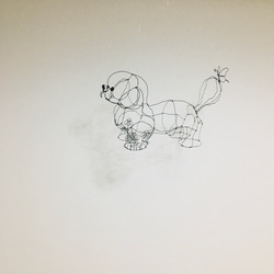 ワイヤーアート　ワイヤークラフト  トイプードル　プードル　犬　いぬ　イヌ 12枚目の画像