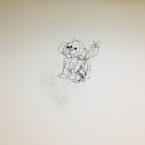 Amazon.co.jp: ワイヤークラフト アート トイプードル 蝶 犬