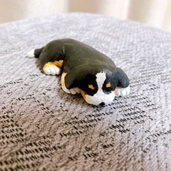 バーニーズマウンテンドッグ　子犬　ミニチュア　フィギュア　犬　置物　オブジェ 3枚目の画像