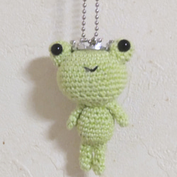 new編みぐるみ ケロケロ カエルキーホルダー あみぐるみ niger 通販