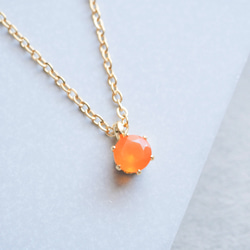   オレンジペンダントネックレス オレンジ（橙） ネックレス・ペンダント の人気通販｜Creema(クリーマ
