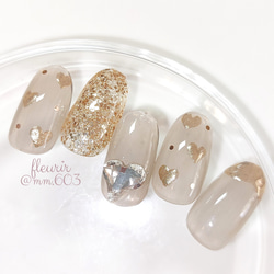 ハート ミラー ネイルチップ ネイルチップ（つけ爪） nail