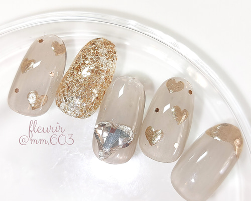 ハート ミラー ネイルチップ ネイルチップ（つけ爪） nail fleurir
