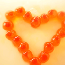 掛け時計/置き時計】オレンジ（アクリル製） 掛け時計・置き時計