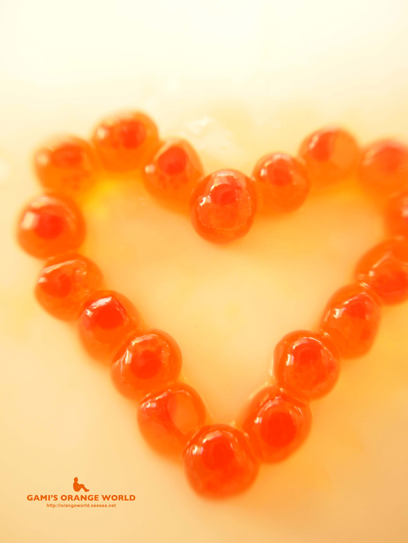ポストカード/2L/A4プリント】HEART OF SALMON ROE（イクラのハート 